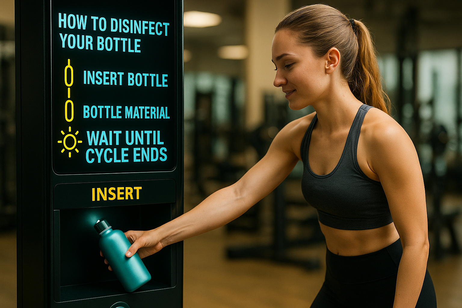 Processus de désinfection BlueKiosk.tech